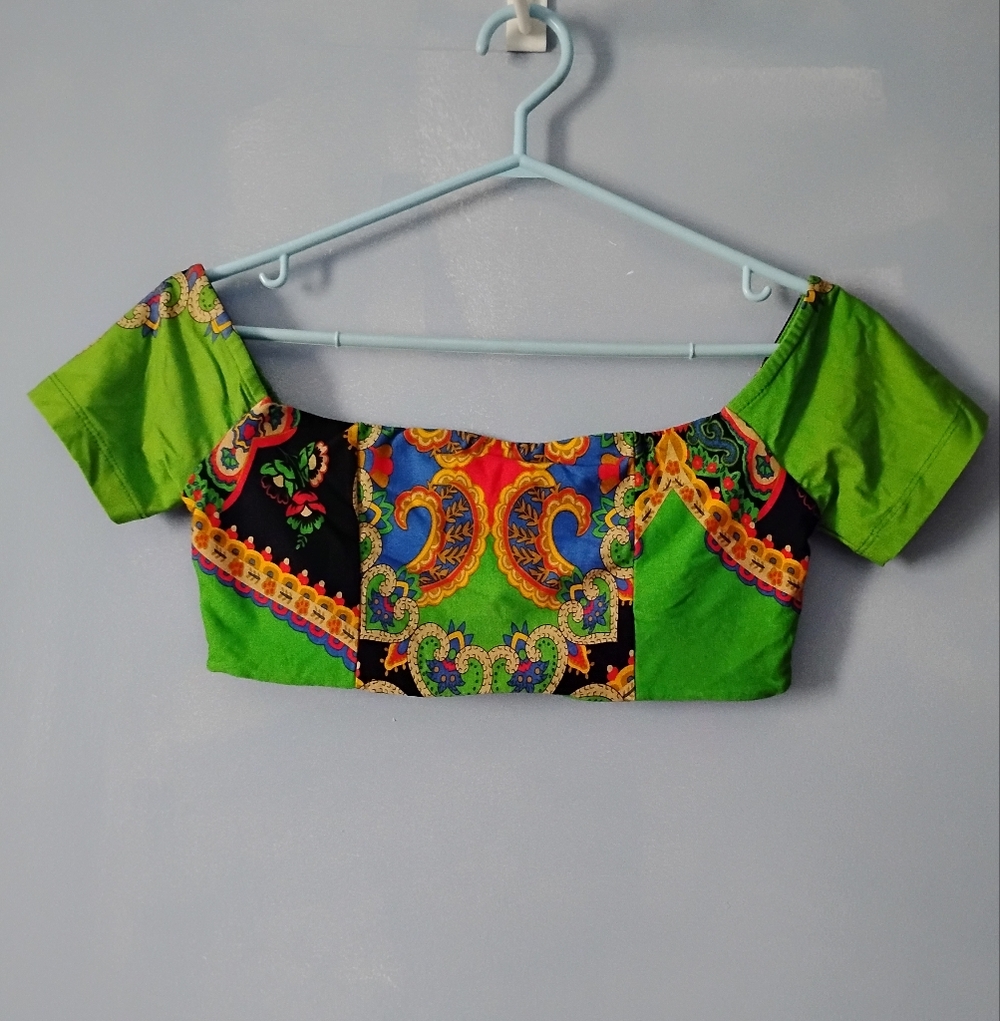 Farm Rio Multicolor Crop Top P XS